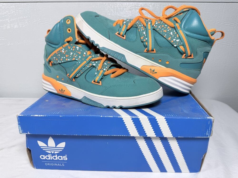 Adidas RH Instinct Miami Dolphins Blue Orange High Top Sneakers size 10.5